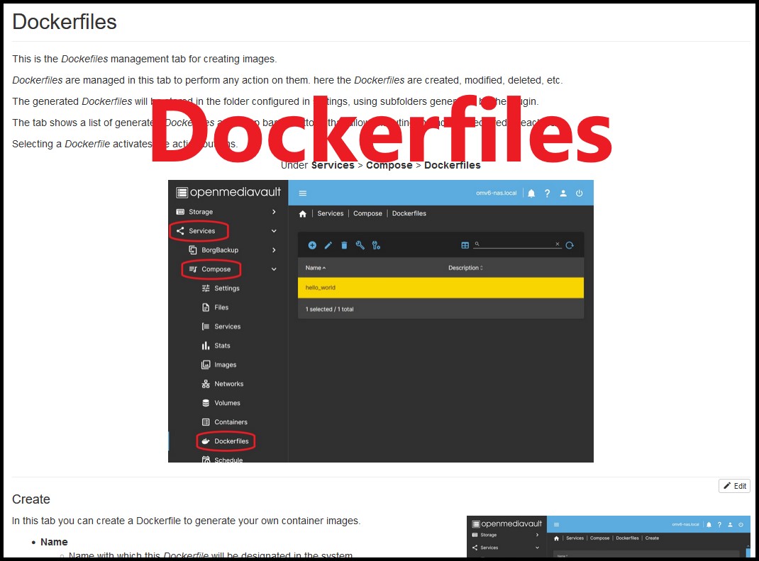 Go to -> Dockerfiles