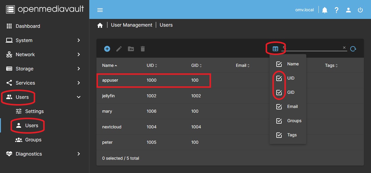 Expand image -> Users Expand image -> Users